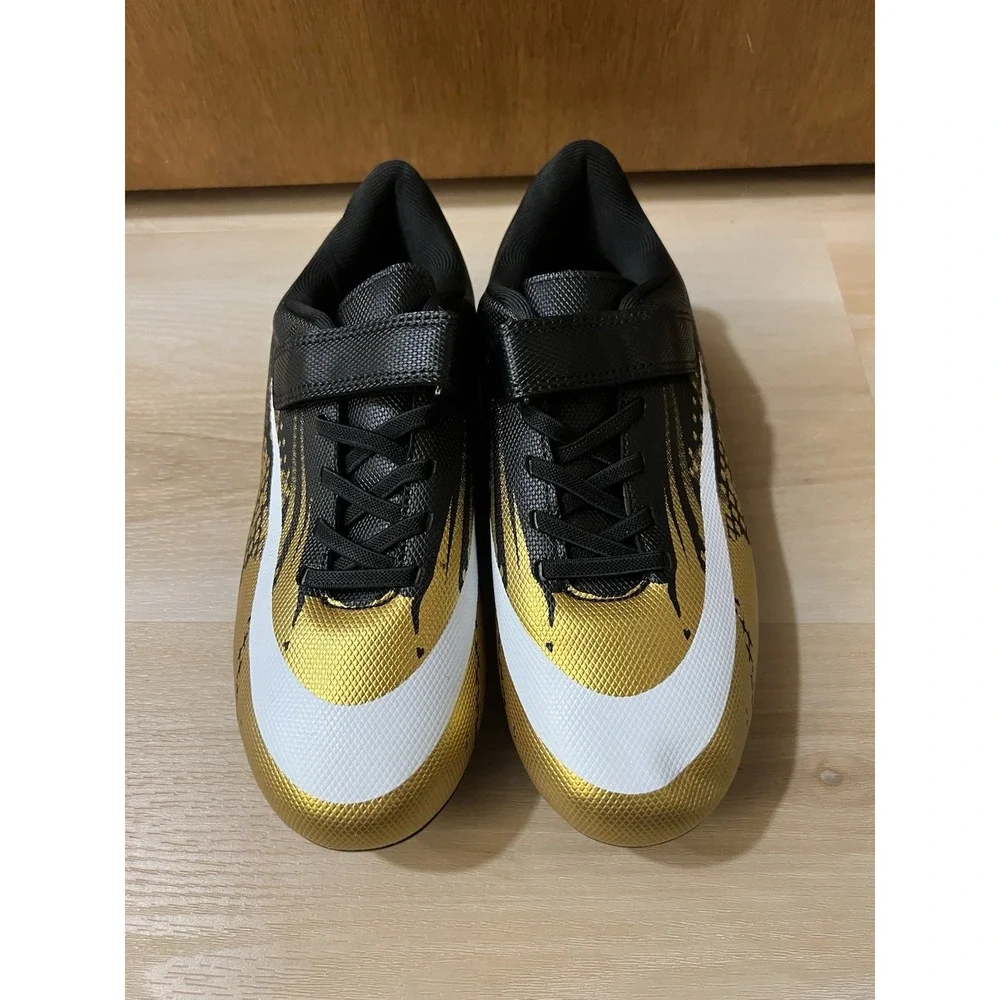 Daoquan‎ Soccer Shoes Boys Size EU 36, Youth 4 Approx Black Gold New
